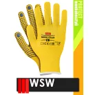 WSW NYDO YELLOW csúszásbiztos mártott munkakesztyű - 12 pár/csomag