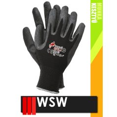   WSW NYLA mártott latex mártott szerelő munkakesztyű - 12 pár/csomag