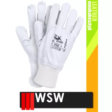 WSW PULSA bőr technikai munkakesztyű - 12 pár/csomag