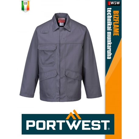 Portwest BIZFLAME PRO GREY technikai lángálló hegsztő és antisztatikus kabát - munkaruha