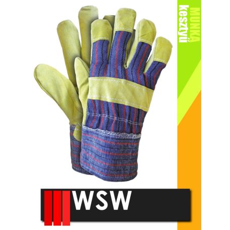 WSW RSC bőr munkakesztyű - 12 pár/csomag