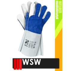 WSW BLULUX bőr technikai hegesztő 100C-ig hőálló kecskebőr munkakesztyű - 12 pár/csomag   WSW BLULUX bőr technikai hegesztő 100C-ig hőálló kecskebőr munkakesztyű - 12 pár/csomag