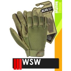   WSW ALFA bőr kombinált taktikai munkakesztyű - 1 pár/csomag