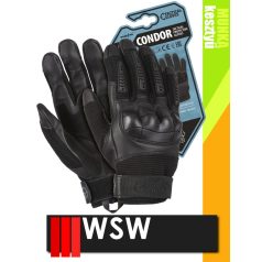 WSW CONDOR bőr kombinált taktikai munkakesztyű - 1 pár/csomag