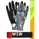 WSW TELA mártott latex mártott szerelő munkakesztyű - 12 pár/csomag
