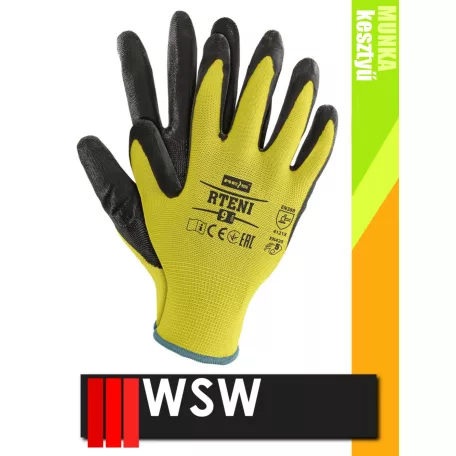 WSW TENI mártott nitril mártott prémium munkakesztyű - 12 pár/csomag