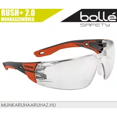   Bollé RUSH+ 2.0 CLEAR páramentes karcálló technikai munkaszemüveg - egyéni védőeszköz