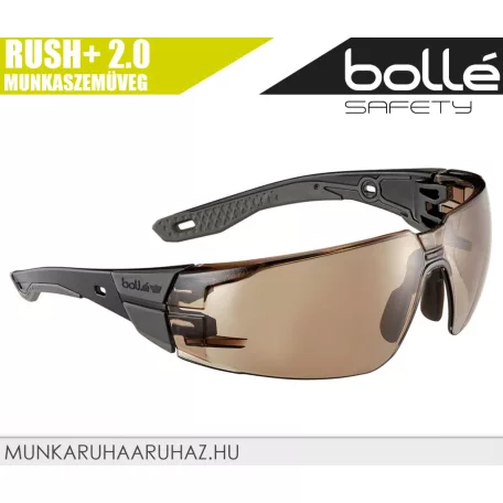 Bollé RUSH+ 2.0 BROWN páramentes karcálló technikai munkaszemüveg - egyéni védőeszköz