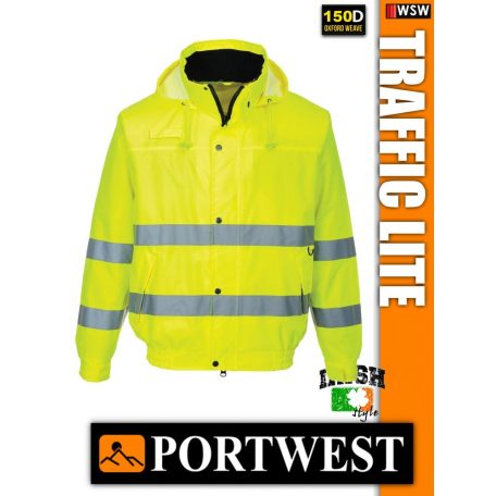 Portwest TRAFFIC LITE jólláthatósági bomber kabát - munkaruha