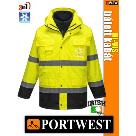 Portwest HI-VIS 3in1 jólláthatósági télikabát - munkaruha