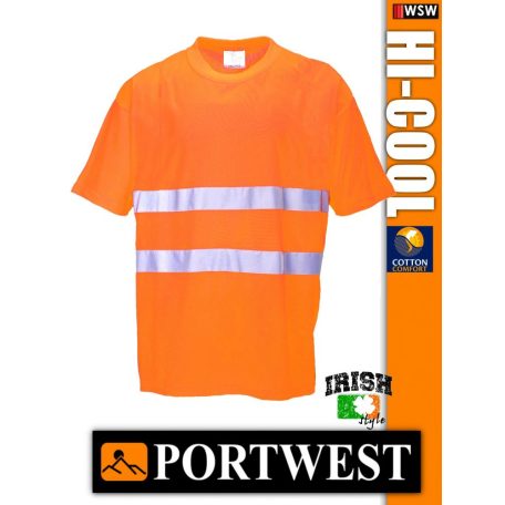 Portwest HI-COOL jól láthatósági lélegző póló - munkaruha
