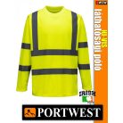 Portwest HI-VIS jól láthatósági hosszúujjú póló - munkaruha