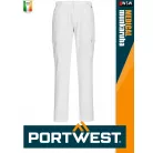 Portwest MEDICAL WHITE CHINO slimfit oldalzsebes férfi nadrág - munkaruha
