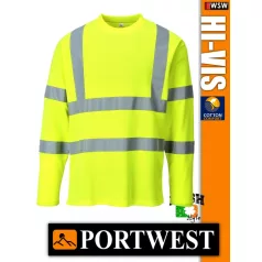   Portwest HI-VIS jól láthatósági hosszúujjú póló - munkaruha