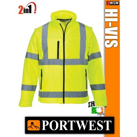 Portwest HI-VIS softshell jólláthatósági kabát - munkaruha