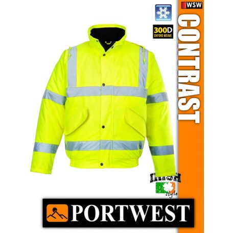 Portwest CONTRAST jólláthatósági bomber kabát - munkaruha