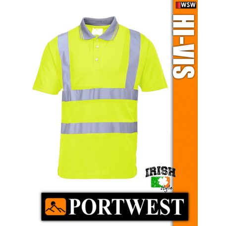 Portwest HI-VIS jól láthatósági galléros póló - munkaruha