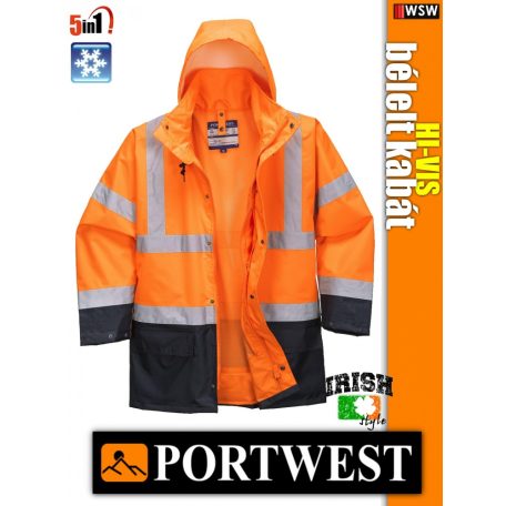 Portwest HI-VIS 5in1 láthatósági télikabát - dzseki