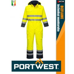   Portwest BIZFLAME YELLOW technikai antisztatikus és saválló vízálló overál - munkaruha