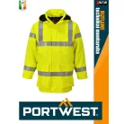 Portwest BIZFLAME YELLOW technikai antisztatikus és saválló bélelt vízálló kabát - munkaruha