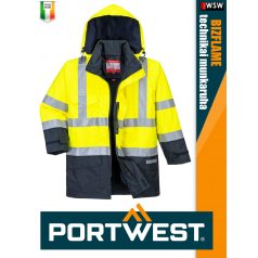   Portwest BIZFLAME YELLOW technikai antisztatikus és saválló vízálló kabát - munkaruha