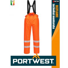  Portwest BIZFLAME ORANGE technikai antisztatikus és saválló vízálló nadrág 250g/m2 - munkaruha
