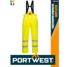   Portwest BIZFLAME YELLOW technikai antisztatikus és saválló vízálló nadrág 450g/m2 - munkaruha