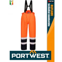   Portwest BIZFLAME ORANGE technikai antisztatikus és saválló vízálló nadrág 450g/m2 - munkaruha