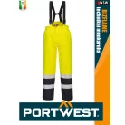 Portwest BIZFLAME YELLOW technikai antisztatikus és saválló vízálló nadrág 450g/m2 - munkaruha