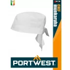 Portwest HORECA WHITE BANDANA prémium lélegző séfsapka - munkaruha