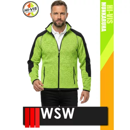 WSW YELLOW SAGEWORK technikai cippzáros pulóver - munkaruha