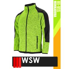   WSW SAGEWORK YELLOW technikai cippzáros pulóver - munkaruha