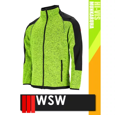 WSW YELLOW SAGEWORK technikai cippzáros pulóver - munkaruha
