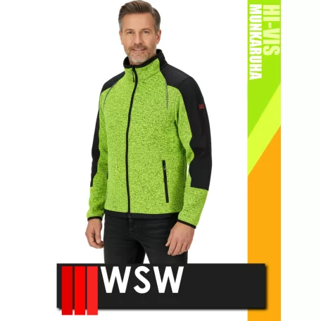 WSW YELLOW SAGEWORK technikai cippzáros pulóver - munkaruha