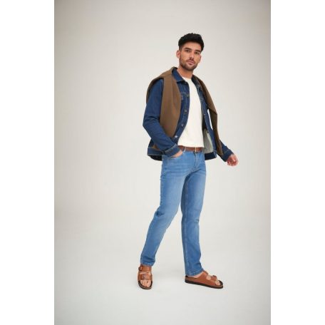 So Denim MIDBLUE LEON férfi streight farmer deréknadrág - ruházat