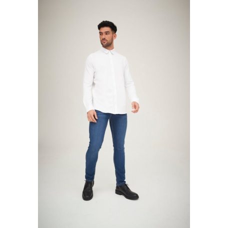 So Denim DARKBLUE LEON slim férfi farmer deréknadrág - ruházat