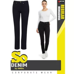   So Denim BLACK KATY női streight farmer deréknadrág - ruházat