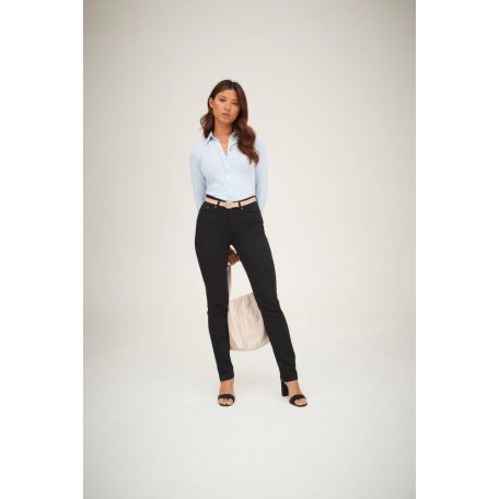 So Denim BLACK KATY női streight farmer deréknadrág - ruházat