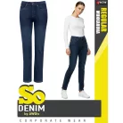 So Denim DARKBLUE KATY női streight farmer deréknadrág - ruházat