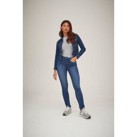 So Denim DARKBLUE LARA női skinny farmer deréknadrág - ruházat