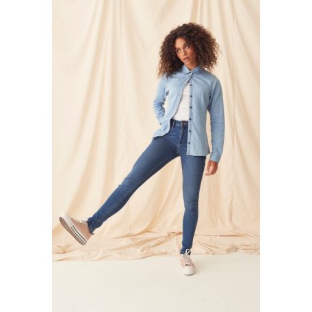 So Denim MIDBLUE LARA női skinny farmer deréknadrág - ruházat