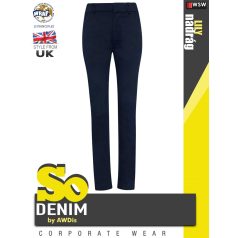   So Denim NAVY LILY skinny női chino deréknadrág - ruházat