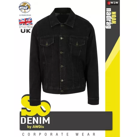 So Denim BLACK NOAH férfi stretch farmerkabát - ruházat