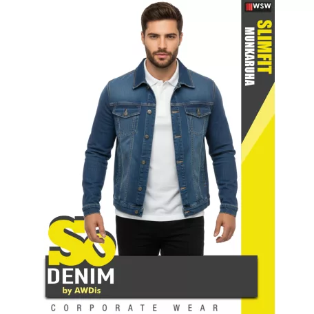 So Denim DARKBLUE NOAH férfi stretch farmerkabát - ruházat