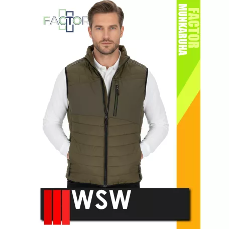 WSW FACTOR GREEN SHELLTER technikai rugalmas anyagú férfi mellény - munkaruha