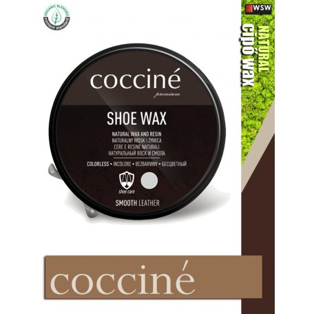 Cocciné SHOE WAX színtelen természetes cipő wax - cipőápóló