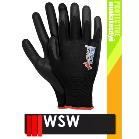 WSW SLIMTECH mártott munkakesztyű - 12 pár/csomag