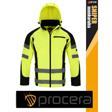 Procera SNIPER YELLOW erősített anyagú technikai bélelt télikabát - munkaruha