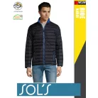Sol's RIDE NAVY technikai bélelt könnyített férfi kabát - 180 g/m2