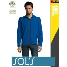 Sol's RACE ROYALBLUE technikai sofshell férfi kabát - 280 g/m2
